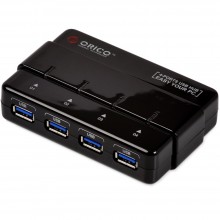 Orico H4928 USB3.0 4 port Hub with 12V2A power adapter (Item No: D15-65)