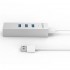 Orico ASH3L Aluminium USB 3.0 3 Port Hub with Gigabit Ethernet Adapter