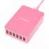 Orico DHE-6U 6 Port USB Charger total Output 10A - Pink