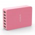 Orico DHE-6U 6 Port USB Charger total Output 10A - Pink