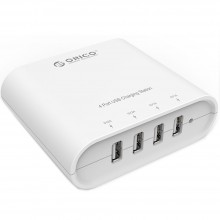 Orico DCH-4U 4 Port USB Wall Charger 6.2A (White)