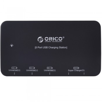 Orico DCP-5U 5 Port Multi USB Charger For IPad/Samsung TAB, IPhone , Android Devices 7.2A