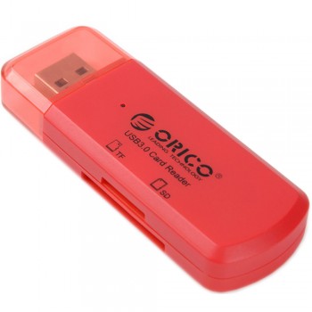 Orico CTU33 USB3.0 SD & TF card reader - Red (Item No: D15-46)