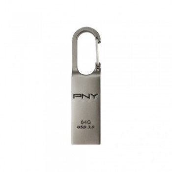 PNY Loop Turbo Innovative Carabiner Hook USB 3.0 Flash Drive - 64GB