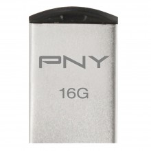 PNY Stainless Steel Micro M2 Attache USB Flash Drive - 16GB (Item No: PNYM2MICRO16) A4R2B98