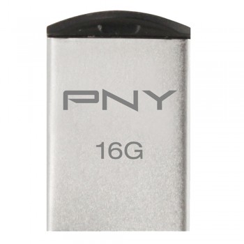 PNY Stainless Steel Micro M2 Attache USB Flash Drive - 16GB (Item No: PNYM2MICRO16) A4R2B98