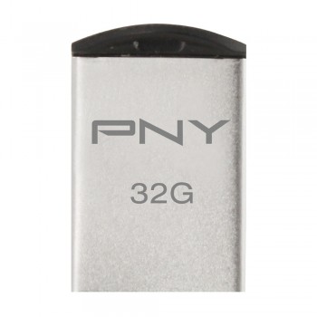 PNY Stainless Steel Micro M2 Attache USB Flash Drive - 32GB (Item No: PNYM2MICRO32) 2A4R2B99 