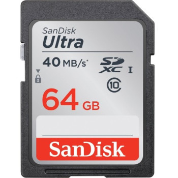 SanDisk Class10 40mb/s Ultra SDXC Memory Card - 64GB (Item: SDSDUN-064G-G46)