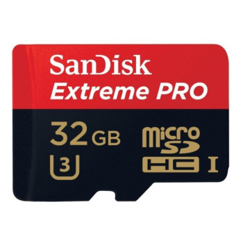 SanDisk Class10 95mb/s Extreme Pro MicroSDHC UHS-I Memory Card - 32GB (Item No: SDSDQXP032GG46A)