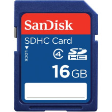 SanDisk Class4 SDHC Memory Card - 16GB (Item: SDSDB-016G-B35)