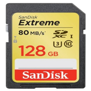 SanDisk Extreme 80MB/s SDXC UHS-I Memory Card - 128GB (Item: SDSDXN-128G-G46)