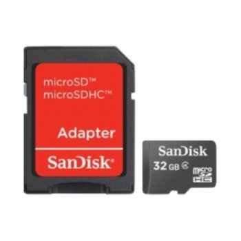 Sandisk Micro SD with Adapter 32GB (item no: SDSDQM 032GB35A)