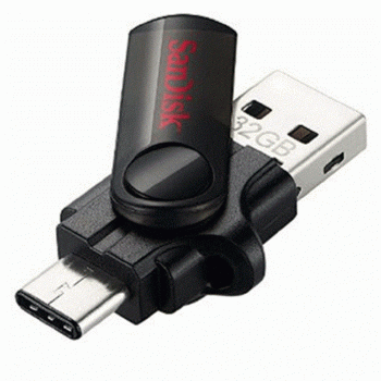 SanDisk TypeC Dual USB3.0 Drive - 32GB (Item No : SDDDC-032G-G46) EOL-17/10/2016