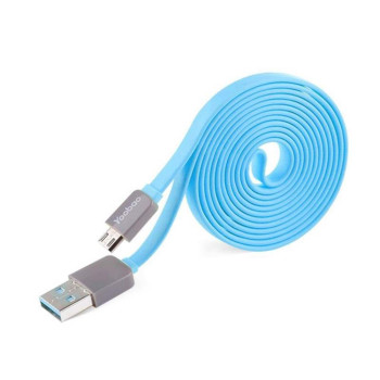 Yoobao Colourful Micro (80cm) USB Cable - Blue (Item No: YB405-CBL-BL) A4R2B83 - EOL-2/12/2016