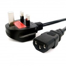 3 Pin Power Cord Cable with Fuse 3m