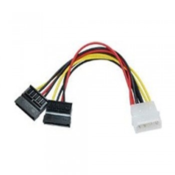 4 Pin (male) to 2 X Sata Power Cable (Female) 15cm