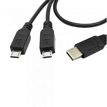 USB to x 2 Micro 5 Pin Cable