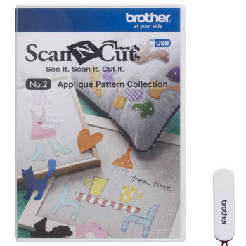 Brother CAUSB2 USB No 2 Applique Pattern Collection