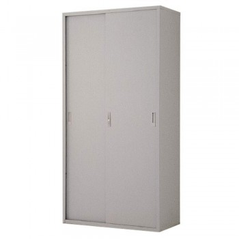 Full-Height Steel Cupboard L34B - Sliding Door with 3 Shelves
