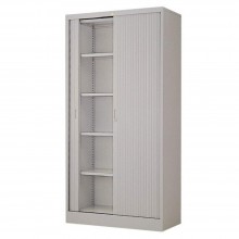 Full-Height Steel Cupboard L39A - Roller Shutter Door with 5 Shelves