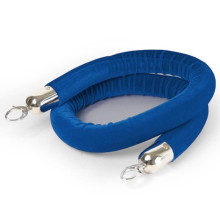 Velvet Queuing Barrier Rope — Blue Color, 1.2m (VRP-105)