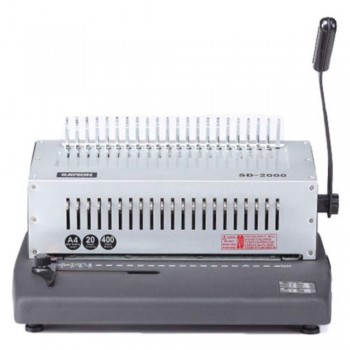 Manual Comb BX-2000 Binding Machine - Binds 400 Sheets, Punches 20  A7R1B43