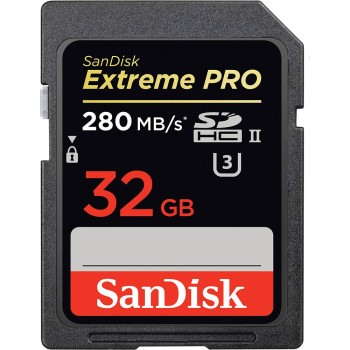 SanDisk ExtrPro280MB SDHC UHS-II MCard-32G (Item no: SDSDXPB-032G-G4)