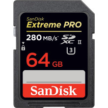 SanDisk ExtrPro280MB SDHC UHS-II MCard-64G (Item no: SDSDXPB-064G-G4)