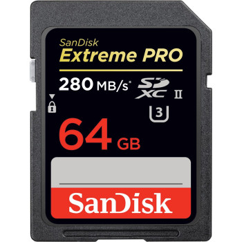 SanDisk ExtrPro280MB SDHC UHS-II MCard-64G (Item no: SDSDXPB-064G-G4)