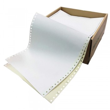 Computer Form 9.5" x 11" 2 Ply NCR 500 Fans - White/Yellow
