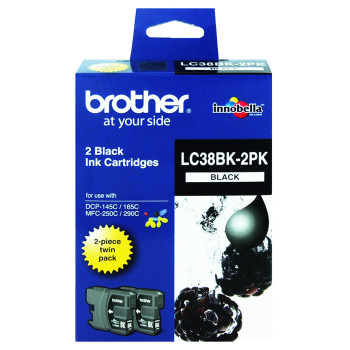 Brother LC-38 Black Twin Pack