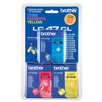 Brother LC-47 Color Value Pack 