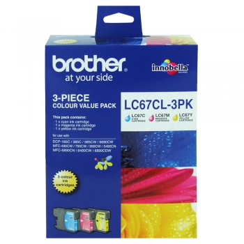 Brother LC-67 Tri-Color Ink Cartridge 