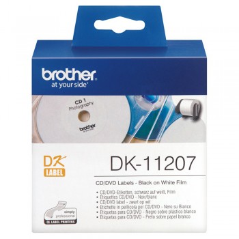 Brother DK11207 CD/DVD Label - 58mm x 58mm