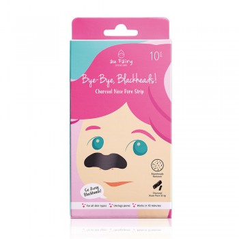Aufairy Bye-Bye, Blackheads! Charcoal Nose Pore Strip - 10pcs
