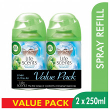 Air Wick Life Scents Linen in the Air Freshmatic Twin Pack