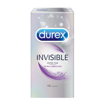Durex Invisible Extra Thin Extra Lubricated 10 Pack