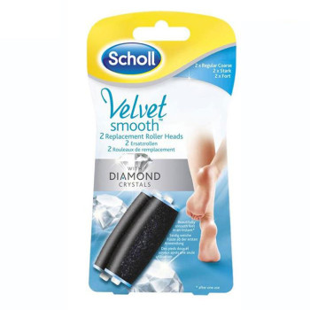 Scholl Velvet Smooth Replacement Roller Heads (Regular Coarse)